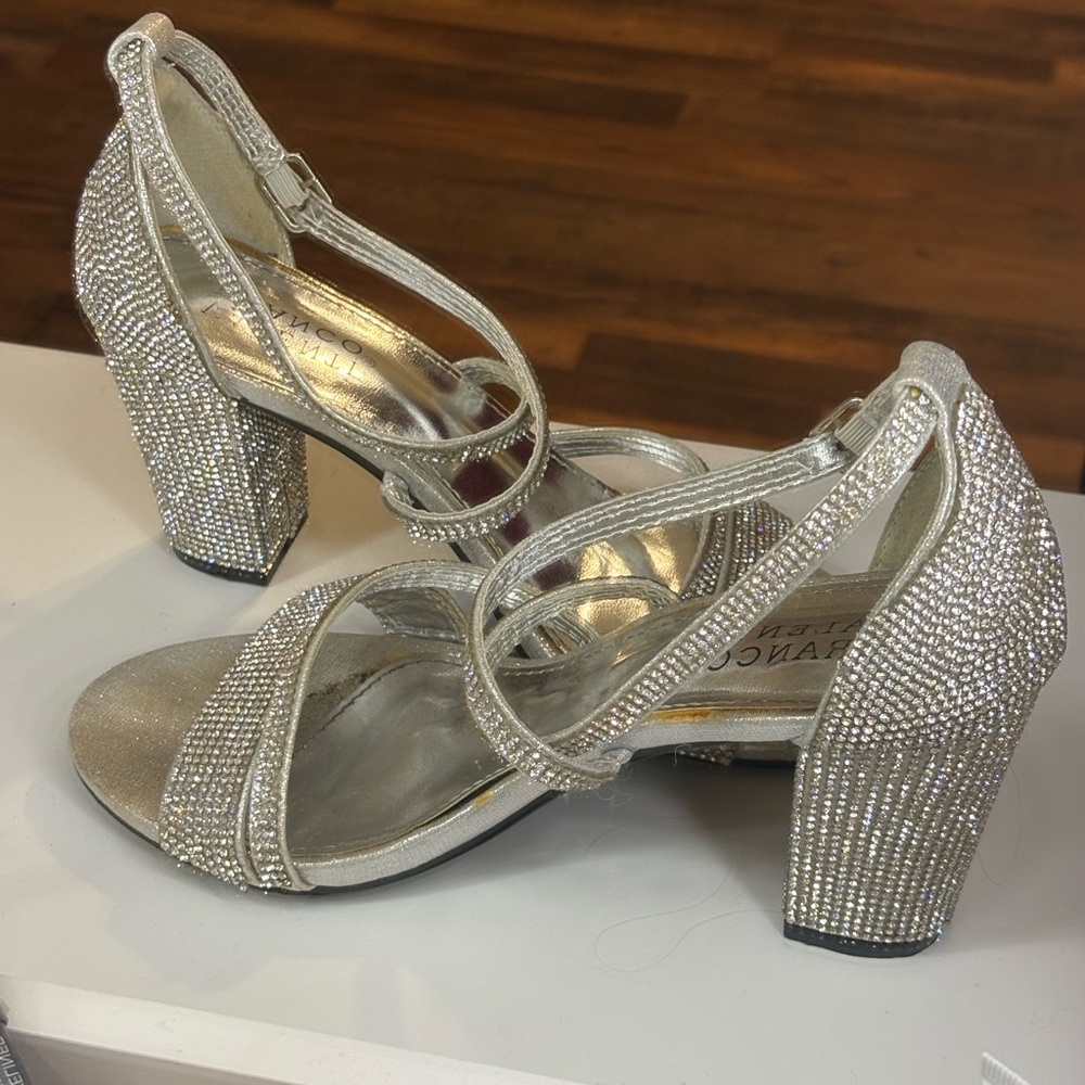 Elegant Silver Women's Heels